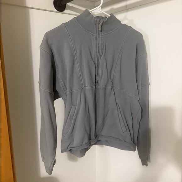 YoungLA Gray Quarter-Zip Pullover - Picture 1 of 2